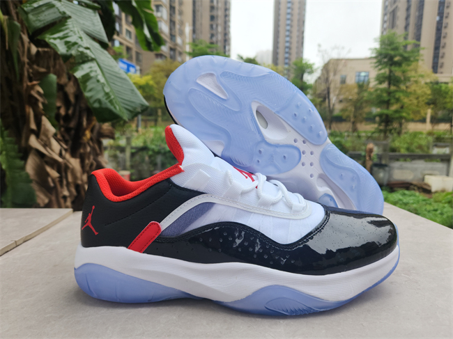 Men's Running weapon Air Jordan 11 White/Black Shoes 086